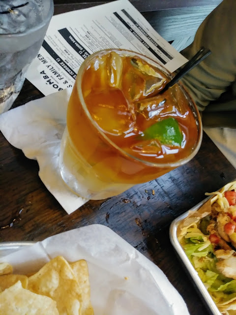 Dark and stormy cocktail at BOMBA Beachwood 