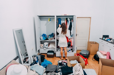 Bedroom is a mess