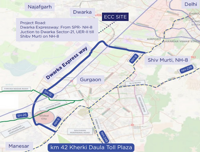 Dwarka Expressway Route Map