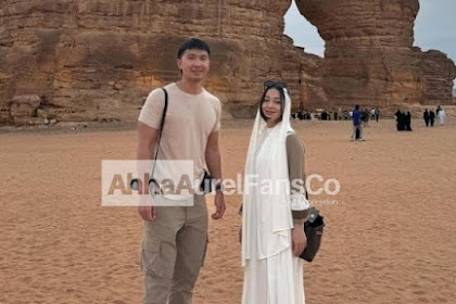 Lima Potret Nikita Willy dan Suami Kunjungi Al Ula Saat Umrah