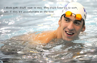Michael Phelps quote about swim goal setting