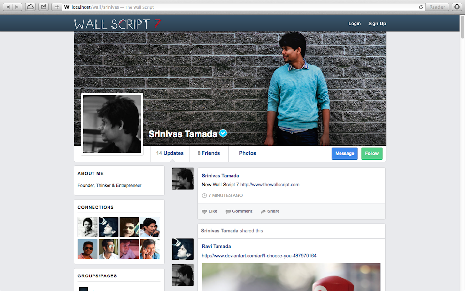 New Profile Page Design