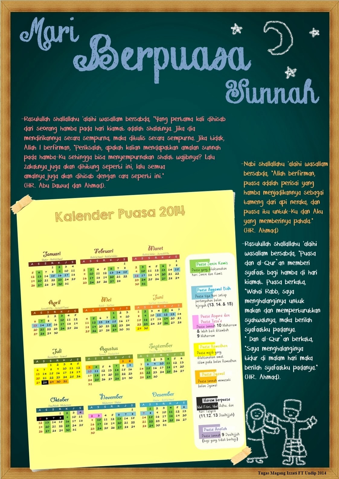 Izzati FT UNDIP: Kalender Puasa Sunnah 2014