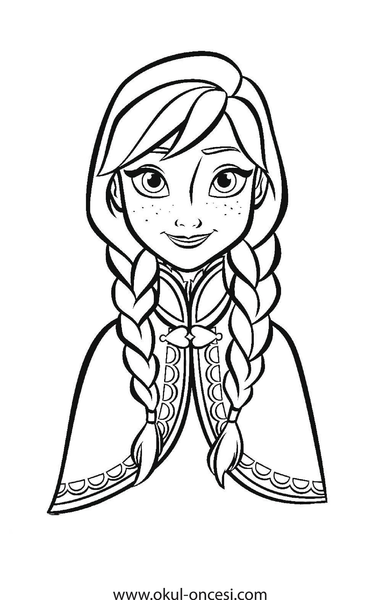 Frozen Elsa Anna Boyama Sayfalari Frozen Printable Coloring Page