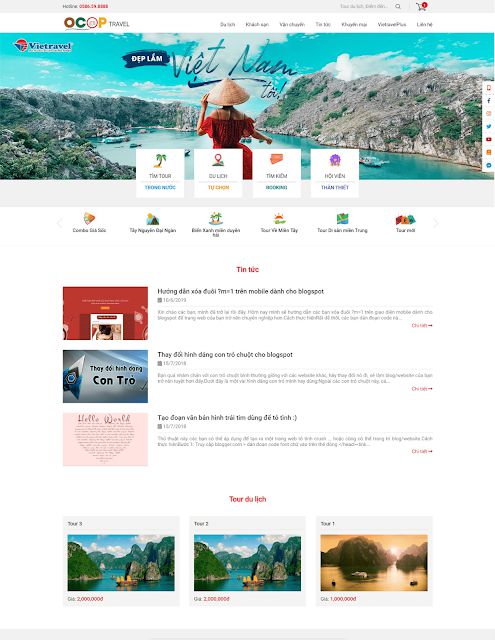 Chia sẻ theme review du lịch, bán tour cực đẹp cho blogger 2