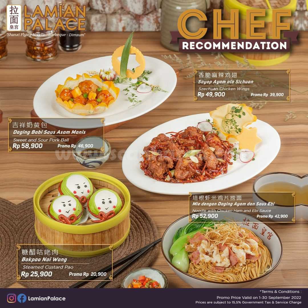 Lamian Palace Promo NEW Menu Chef Recommendation Only IDR 20.900
