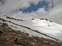 The final summit ridge on Mt. Massive