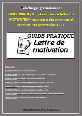 Exemples lettre de motivation