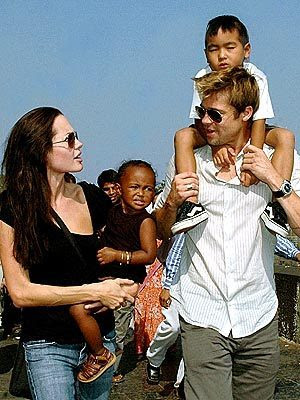 Angelina Jolie And Brad Pitt Kids. Angelina and Brad Pitt kids