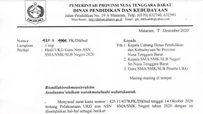 193 Guru di Lotim Lulus Uji Kompetensi, Ini Harapan Dikbud NTB