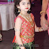 Baby in Green Kanjeevaram Silk Lehenga