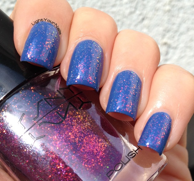 Ysny 052 over L’Oreal Rebel Blue