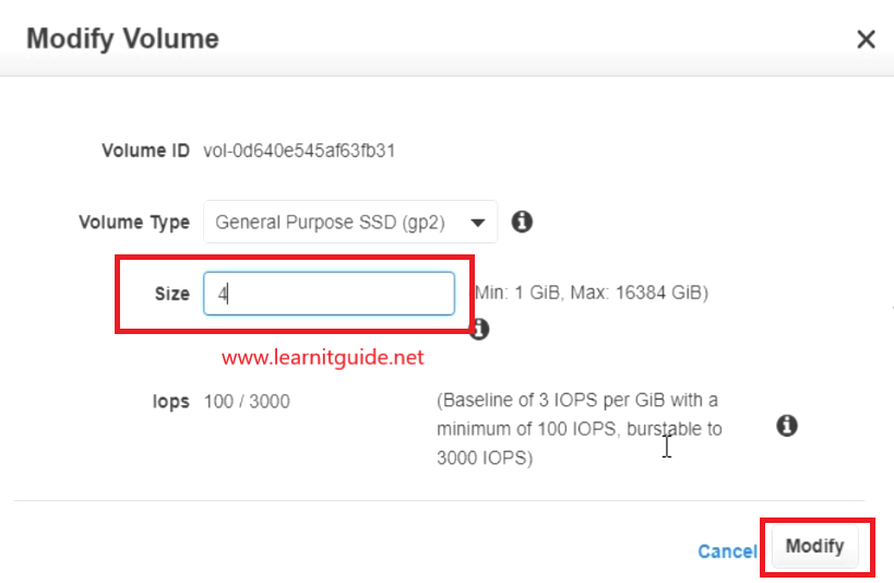 aws ebs volume expansion