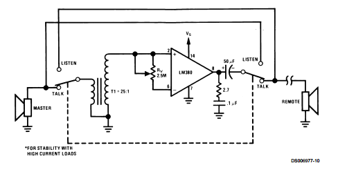  Audio  Power Amplifier  LM380  AmplifierCircuits com