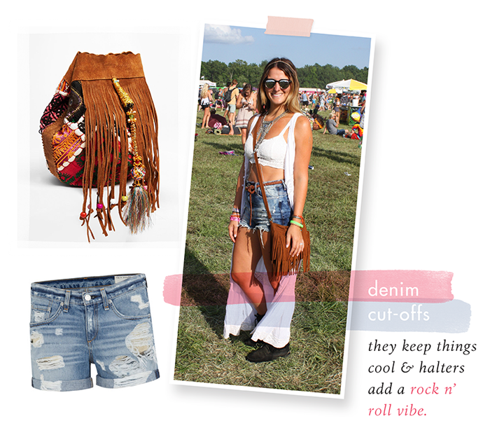 summer festival style fashion bonnaroo cutoffs shorts hippie guide