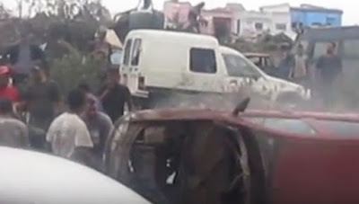 بالفيديو اشتعال سيارة في لافراي الحي الحسني كاد يؤدي لكارثة حقيقية ساحة لخردة السيارات وسط السكان تهدد حياتهم يوميا