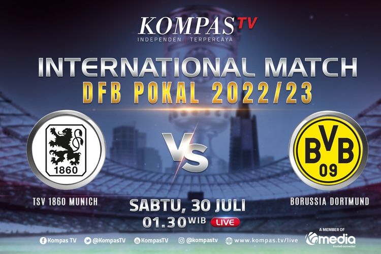 Link Live Streaming 1860 Munich Vs Dortmund, 30 Juli 2022