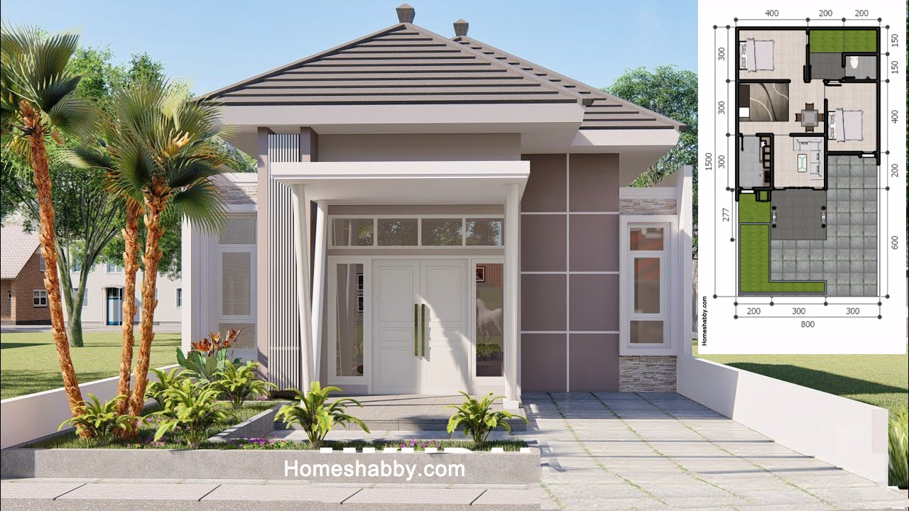 Desain Dan Denah Rumah Atap Konsep Limasan Ukuran 8 X 15 M Tampil Elegan Mempesona Homeshabbycom Design Home Plans