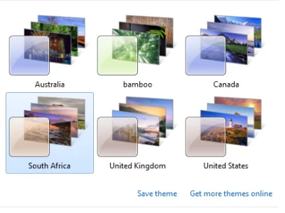 Regional Theme Windows 7