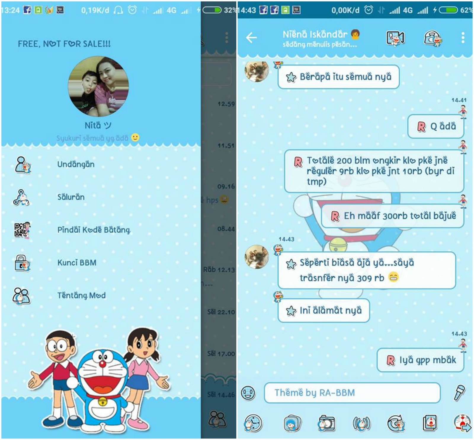 Download BBM MOD Doraemon Versi Terbaru V33651 APK Lucu Dan Keren