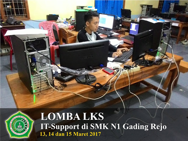 Lomba LKS | IT-Support 2017 | Juara 3 dari 21 Peserta Lomba. SMK Yasmida Ambarawa