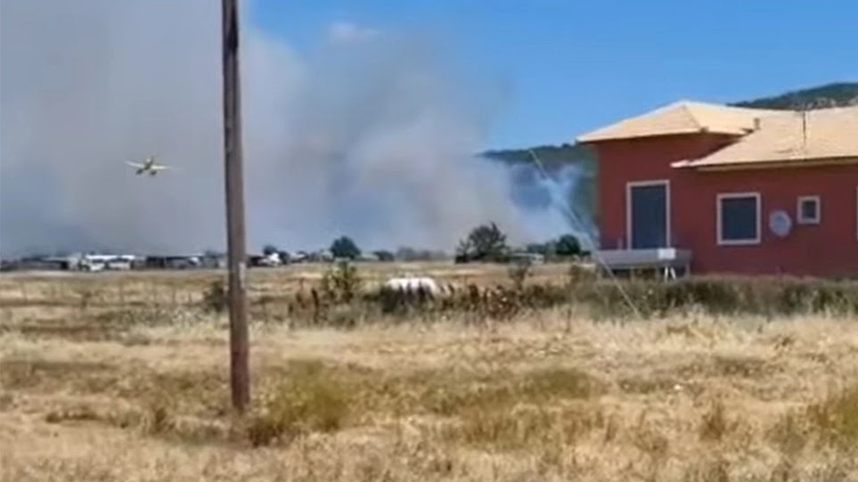 Στις φλόγες ο Έβρος - Και εναέρια μέσα στο μέτωπο