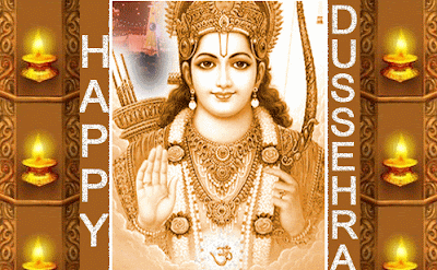 Happy Dussehra Animated Greeting Cards