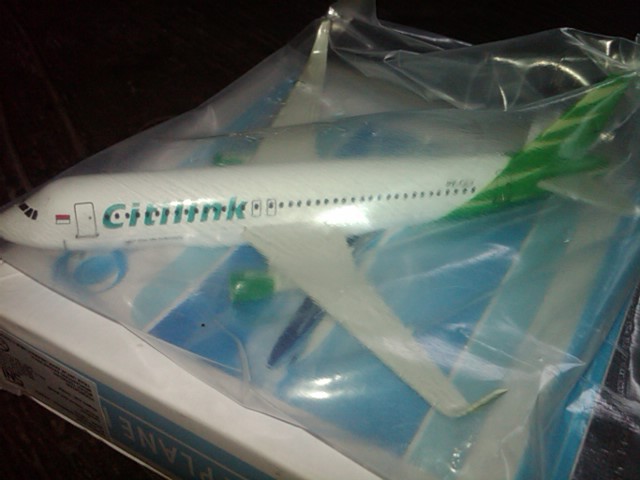 Diecast Miniatur Pesawat - Citylink - A320