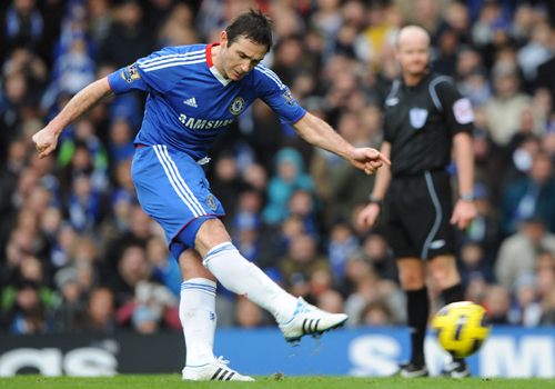 Frank Lampard try his Penalty Kick, Chelsea - Aston Villa