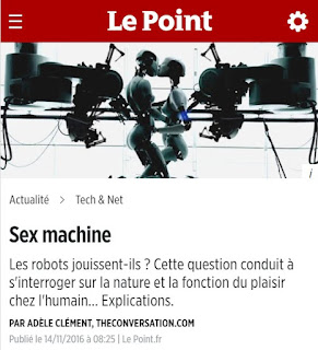 Le Point, "Sex machine"