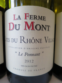 La Ferme Du Mont Le Ponnant Côtes du Rhône Villages 2012 - Unfiltered, AC, Rhône, France (89 pts)