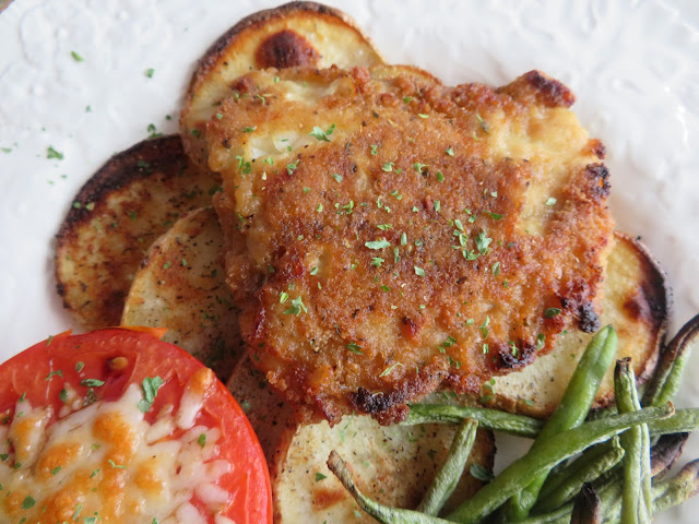 Herbed Cod with Crispy  Garlic Potatoes