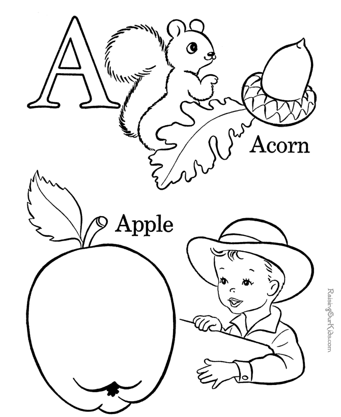 Alphabet Coloring Pages