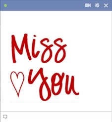 I Miss You Facebook Emoticon