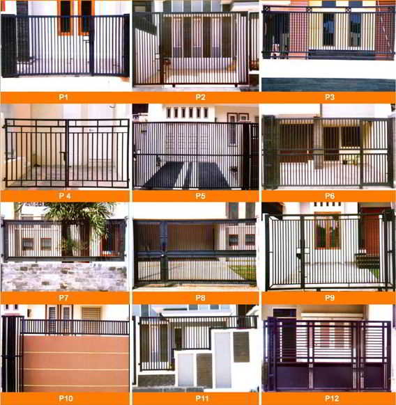 60 model  desain  pintu pagar  rumah  minimalis terbaru kayu 