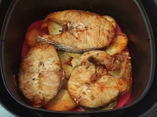 Peixe assado na airfryer