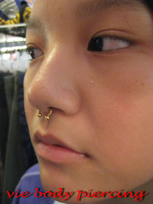 Septum piercing