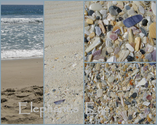 Gentle shell colours to sand Rocher Pan in 2011