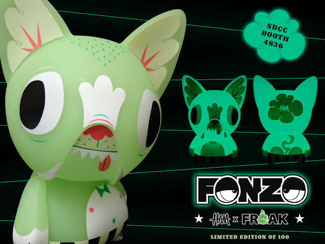 San Diego Comic-Con 2012 Exclusive Glow in the Dark Fonzo by Gary Ham & Freak Store