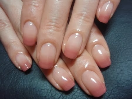Natural Acrylic Nails Ombre
