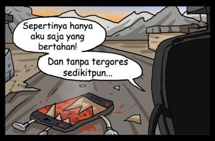 komik lucu perang smartphone