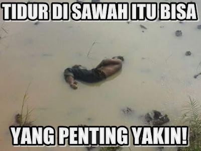 10 Meme 'Tidur di Sawah' Ini Kocak Banget, Berani Coba Nggak?