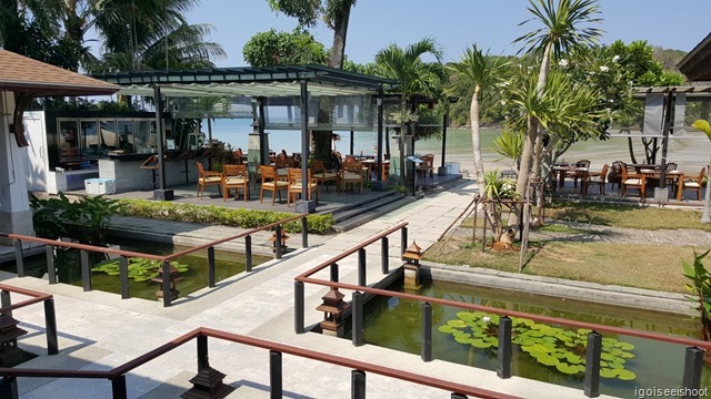 Kitchen Restaurant located next to the hotel pool and beach.