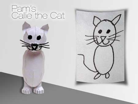 Callie the Cat Papercraft