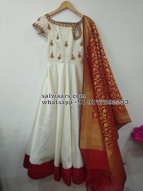 Off White Salwar with Brocade Duppatta