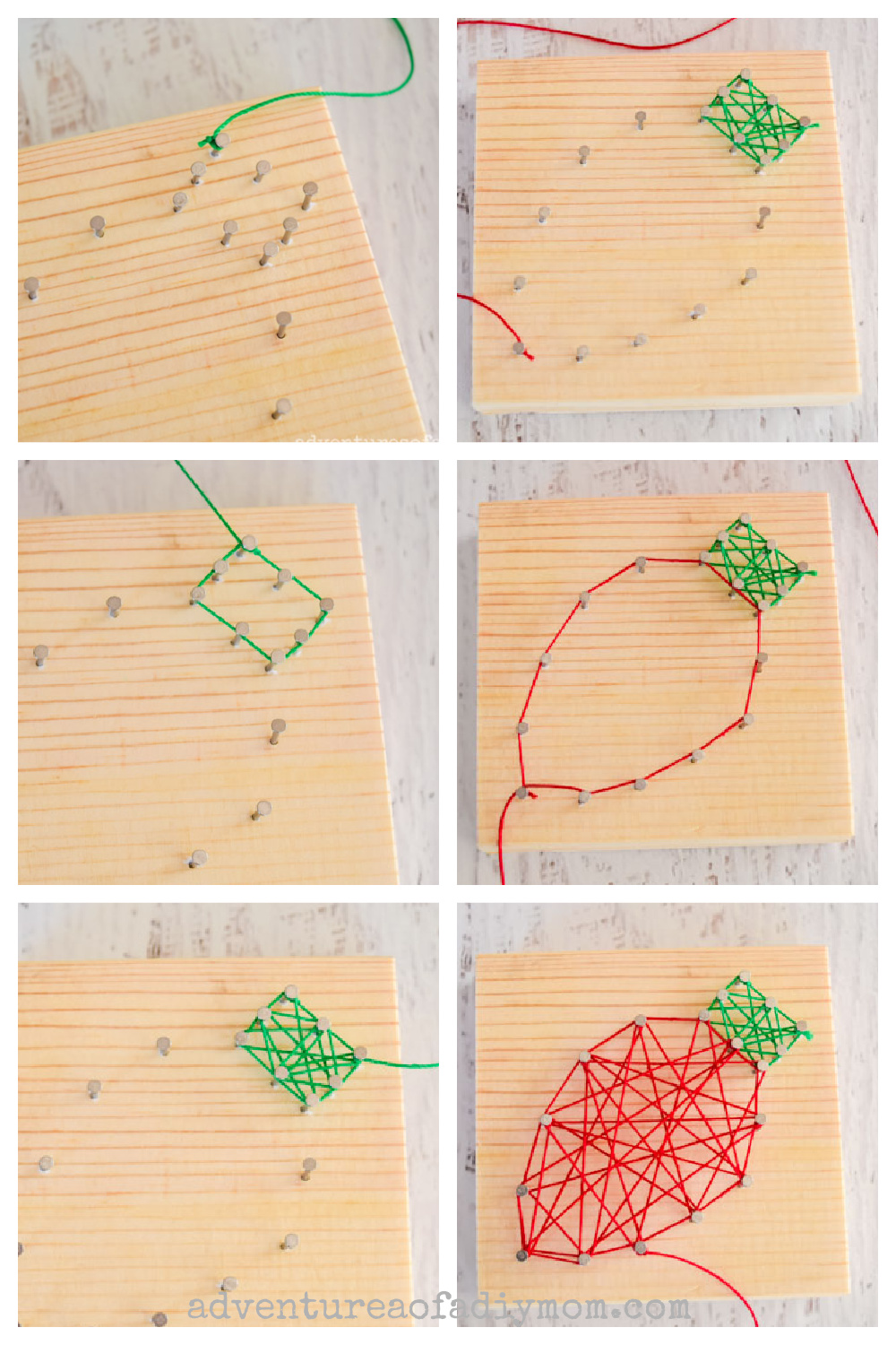 Christmas String Art - Adventures of a DIY Mom