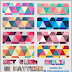 Disco pattern set for photoshop แพทเทิร์นลายสามเหลี่ยมหลายสีสวย โมเดิร์นสุดๆ