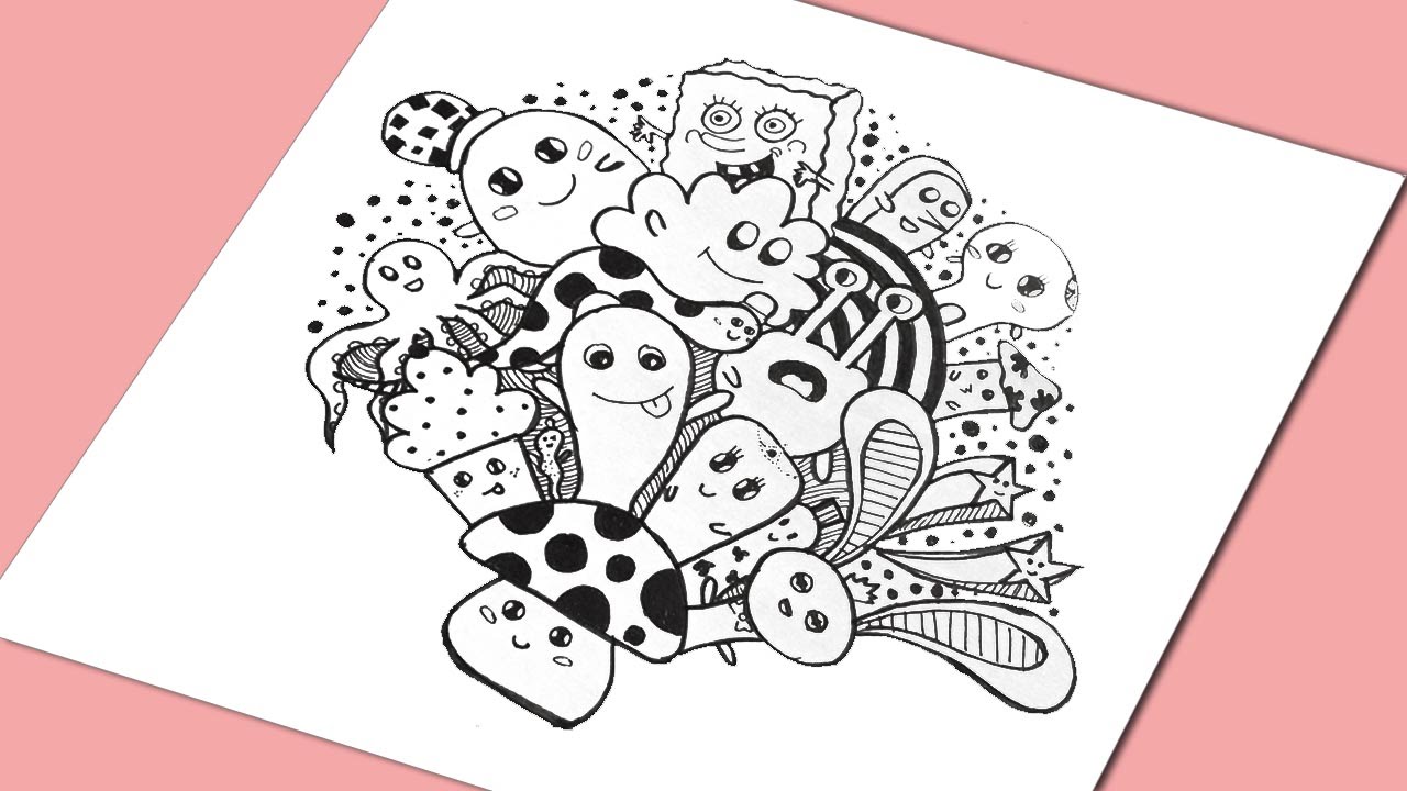 40 Contoh Gambar Doodle Art Simple Keren Dan Mudah Ditiru Salamun