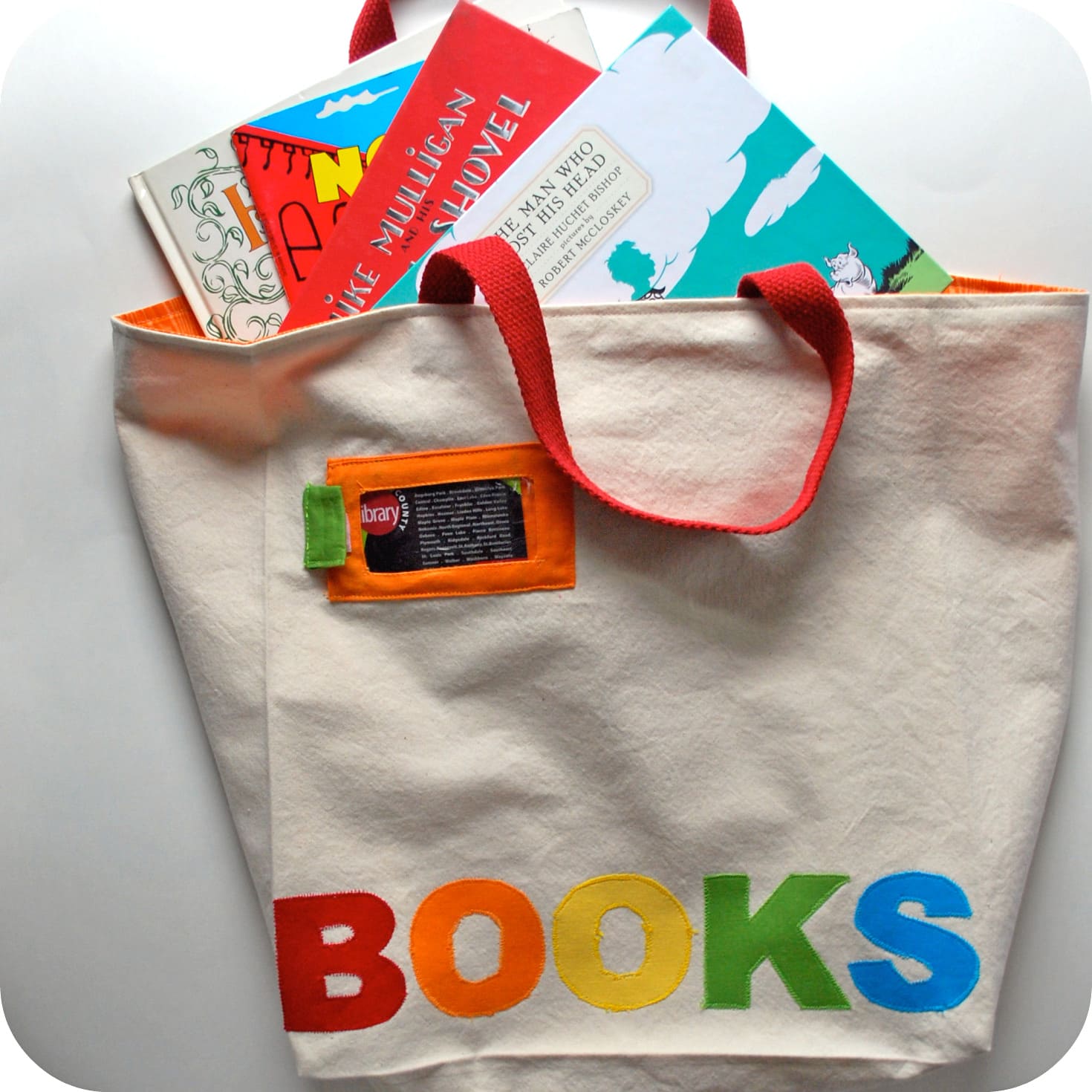 Library Book Tote Tutorial and Pattern