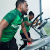 REP NAIJA :Photos Of AY & Daughter At The Gym 